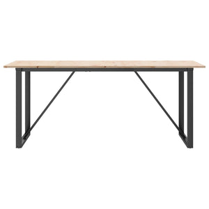 Esstisch Kiefer Massivholz & Stahl 180x90 cm