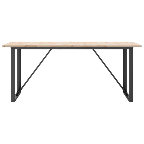 Esstisch Kiefer Massivholz & Stahl 180x90 cm