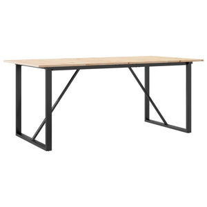 Esstisch Kiefer Massivholz & Stahl 180x90 cm