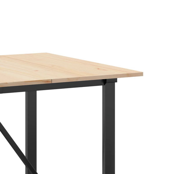 Esstisch Kiefer Massivholz & Stahl 180x90 cm
