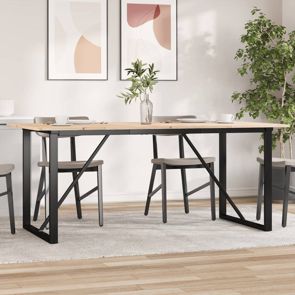 Esstisch Kiefer Massivholz & Stahl 180x90 cm