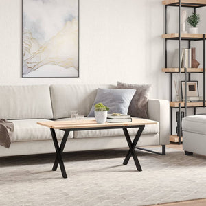 Couchtisch Kiefer Massivholz & Stahl