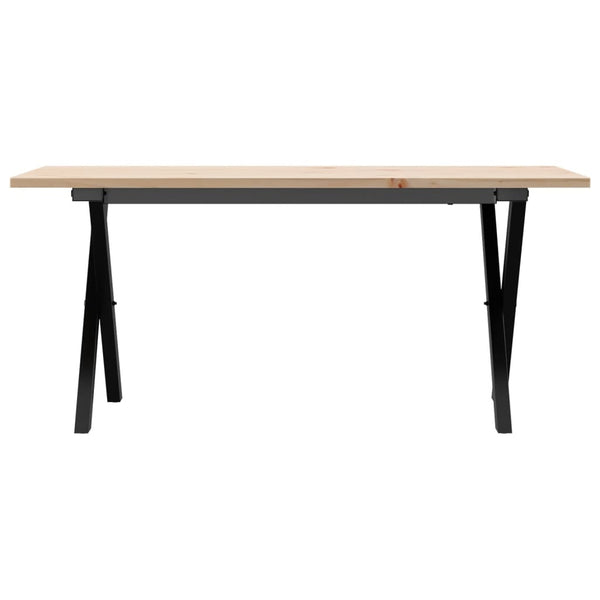 Couchtisch Kiefer Massivholz & Stahl