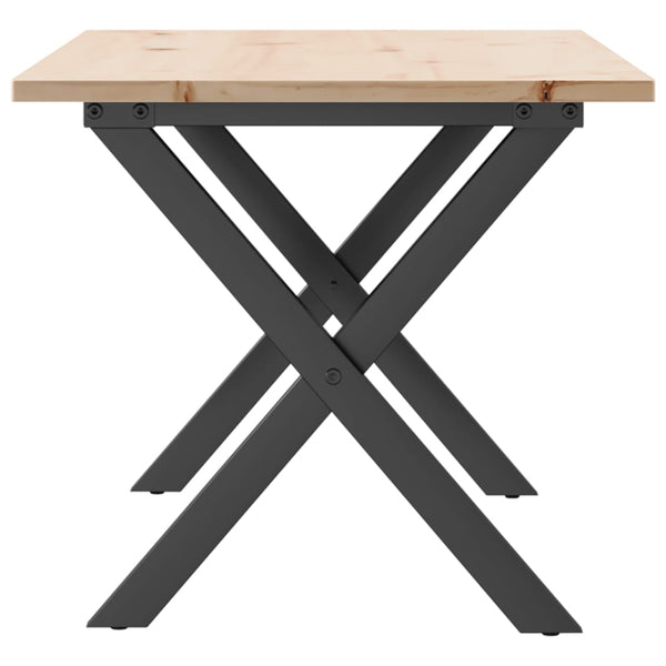 Couchtisch Kiefer Massivholz & Stahl