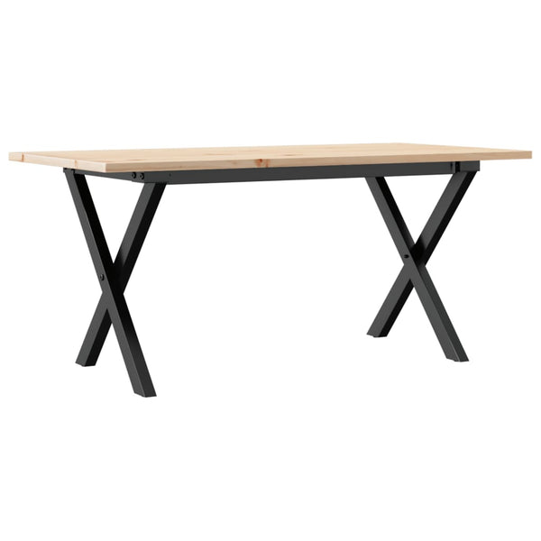 Couchtisch Kiefer Massivholz & Stahl