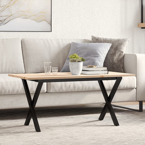 Couchtisch Kiefer Massivholz & Stahl