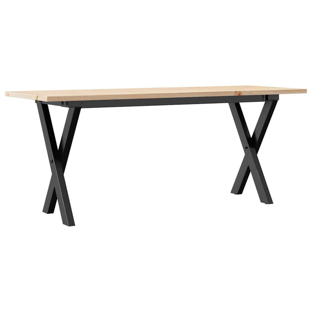Couchtisch Kiefer Massivholz & Stahl