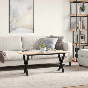 Couchtisch Kiefer Massivholz & Stahl