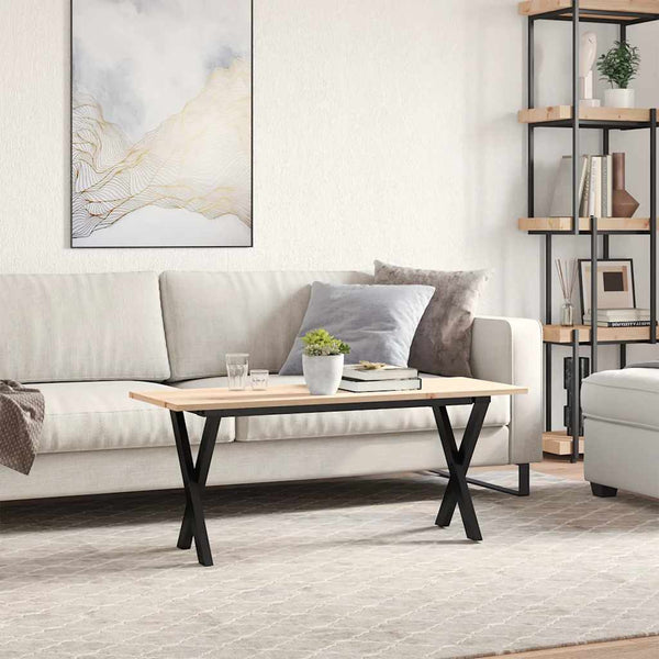 Couchtisch Kiefer Massivholz & Stahl