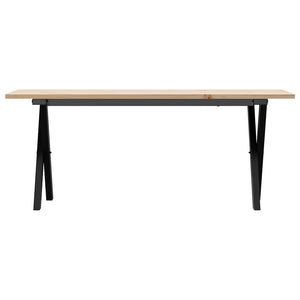 Couchtisch Kiefer Massivholz & Stahl