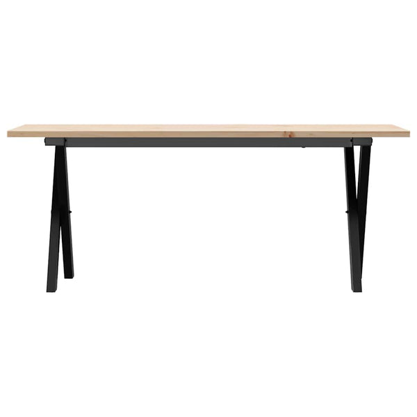 Couchtisch Kiefer Massivholz & Stahl