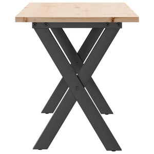 Couchtisch Kiefer Massivholz & Stahl