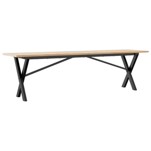 Couchtisch Kiefer Massivholz X-Gestell 160cm