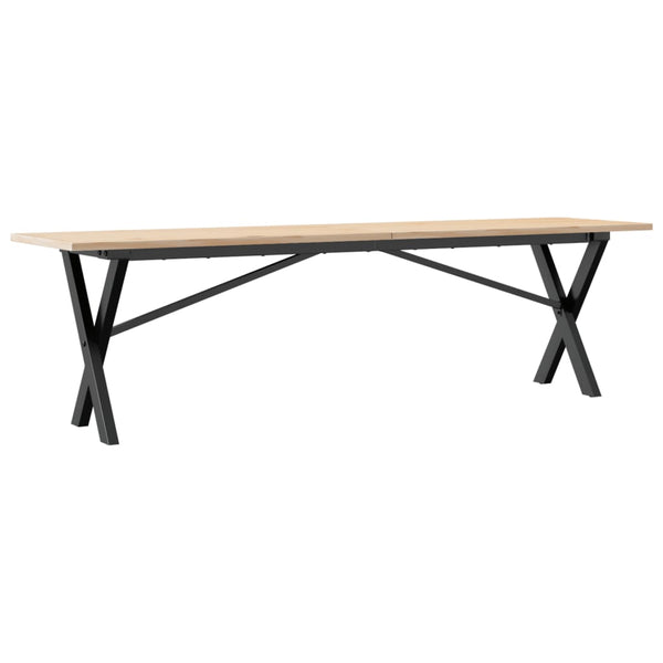 Couchtisch Kiefer Massivholz X-Gestell 160cm