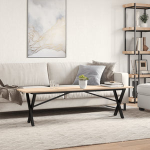 Couchtisch Kiefer Massivholz X-Gestell 160cm