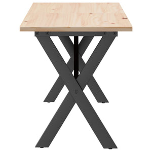 Couchtisch Kiefer Massivholz X-Gestell 160cm