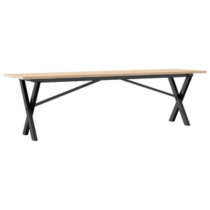 Couchtisch Kiefer Massivholz X-Gestell 160cm