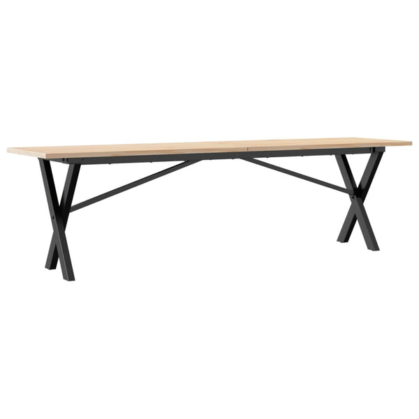 Couchtisch Kiefer Massivholz X-Gestell 160cm