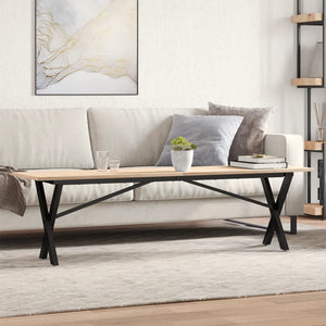 Couchtisch Kiefer Massivholz X-Gestell 160cm