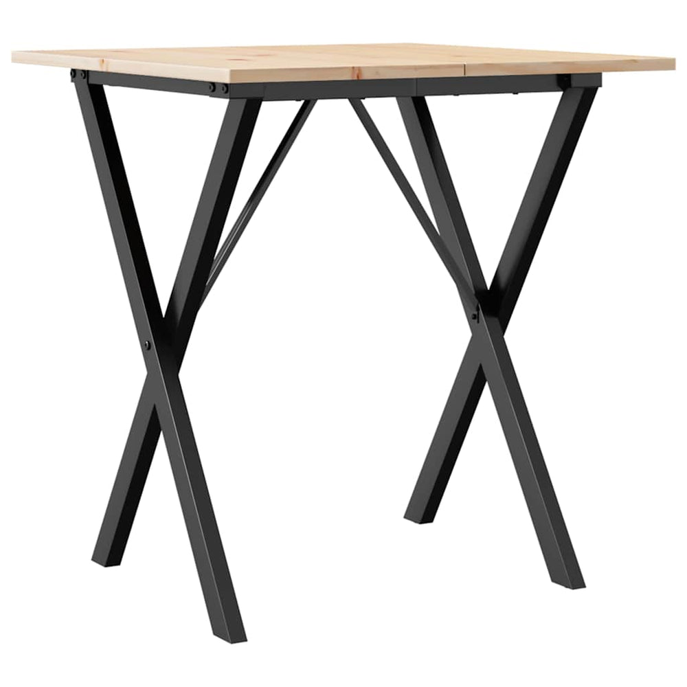 Esstisch Kiefer Massivholz & Stahl 70x70 cm