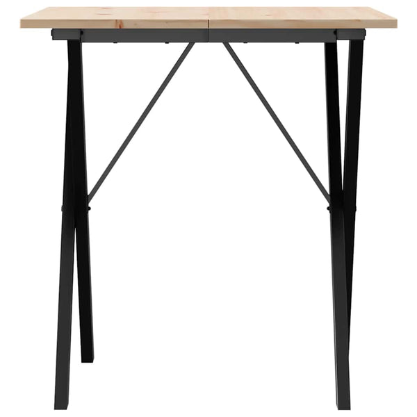 Esstisch Kiefer Massivholz & Stahl 70x70 cm