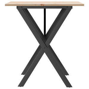 Esstisch Kiefer Massivholz & Stahl 70x70 cm