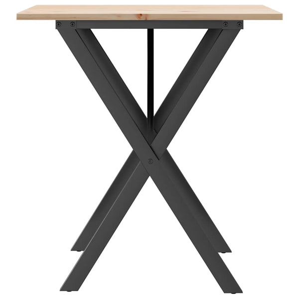 Esstisch Kiefer Massivholz & Stahl 70x70 cm