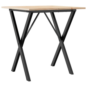 Esstisch Kiefer Massivholz & Stahl 70x70 cm
