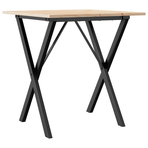 Esstisch Kiefer Massivholz & Stahl 70x70 cm