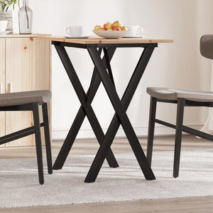 Esstisch Kiefer Massivholz Stahl X-Gestell 80x50