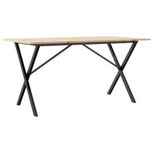 Esstisch Kiefer Massivholz & Stahl 140x80 cm