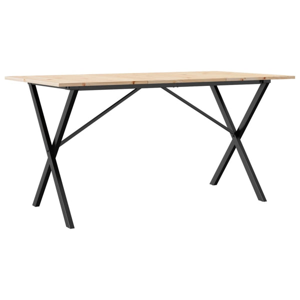 Esstisch Kiefer Massivholz & Stahl 140x80 cm