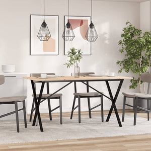Esstisch Kiefer Massivholz & Stahl 140x80 cm
