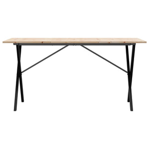 Esstisch Kiefer Massivholz & Stahl 140x80 cm