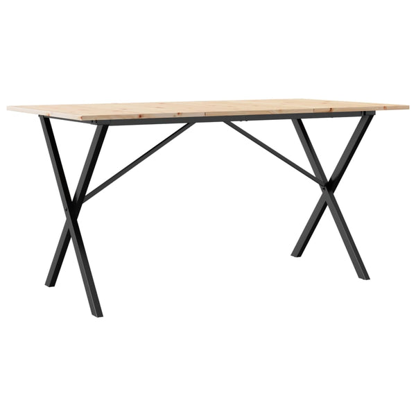 Esstisch Kiefer Massivholz & Stahl 140x80 cm