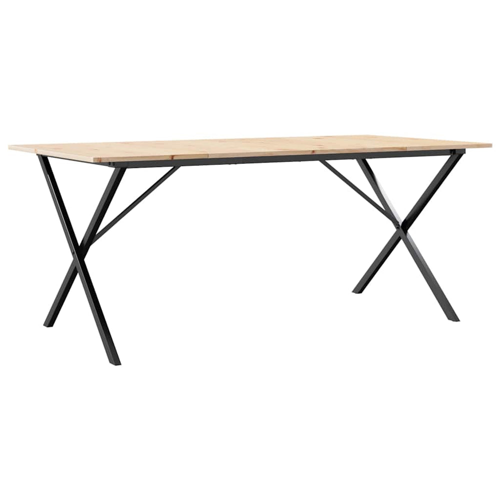 Esstisch Kiefer Massivholz & Stahl, 180cm