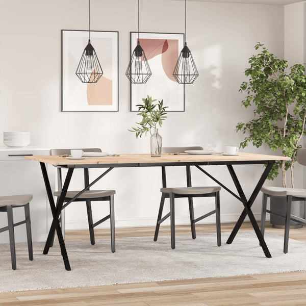 Esstisch Kiefer Massivholz & Stahl, 180cm