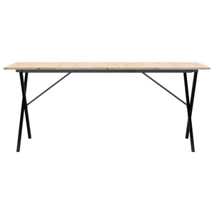 Esstisch Kiefer Massivholz & Stahl, 180cm