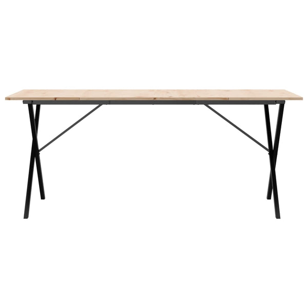 Esstisch Kiefer Massivholz & Stahl, 180cm