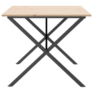 Esstisch Kiefer Massivholz & Stahl, 180cm