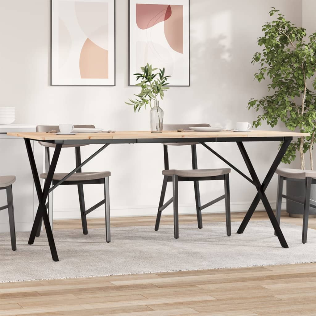 Esstisch Kiefer Massivholz & Stahl, 180cm
