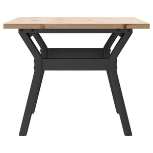 Couchtisch Kiefer Massivholz Stahl Y-Gestell