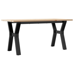 Couchtisch Kiefer Massivholz & Stahl 100x50 cm