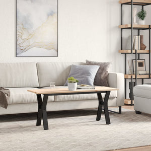 Couchtisch Kiefer Massivholz & Stahl