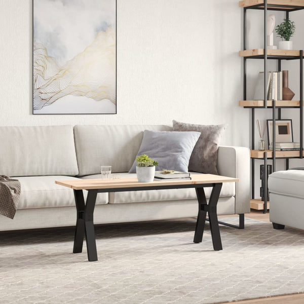Couchtisch Kiefer Massivholz & Stahl