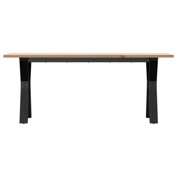 Couchtisch Kiefer Massivholz & Stahl