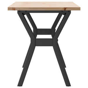 Couchtisch Kiefer Massivholz & Stahl