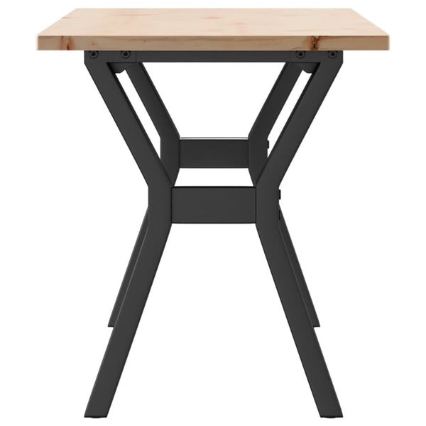 Couchtisch Kiefer Massivholz & Stahl