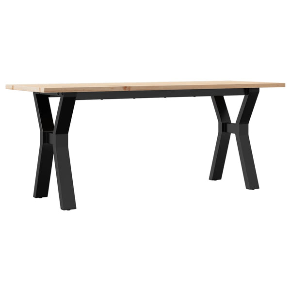 Couchtisch Kiefer Massivholz & Stahl
