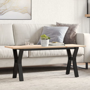 Couchtisch Kiefer Massivholz & Stahl